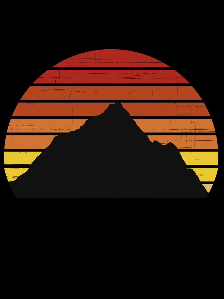 Hiking Sunset Retro by scons1234