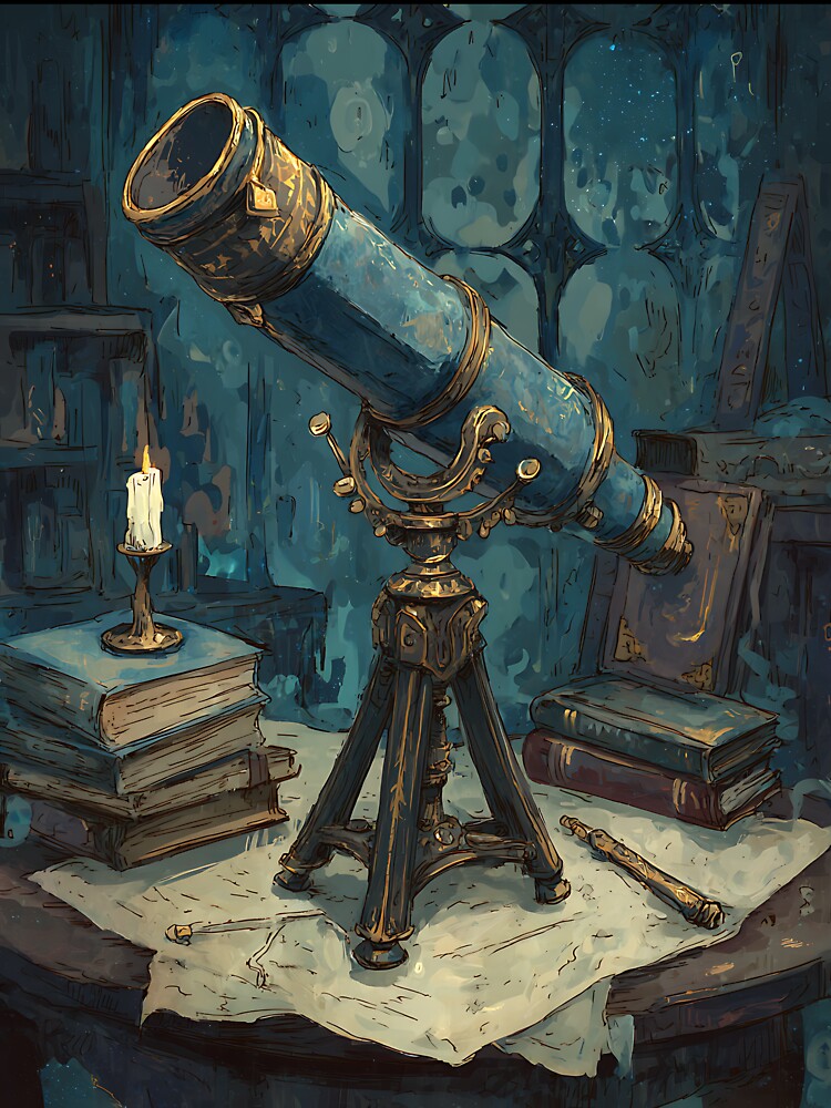 Dark Academia: Celestial Telescope by bapupa