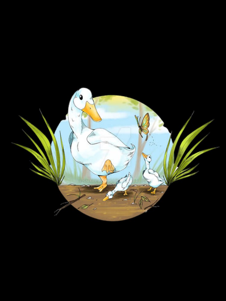 mama duck and her ducklings by Dbanksdesign