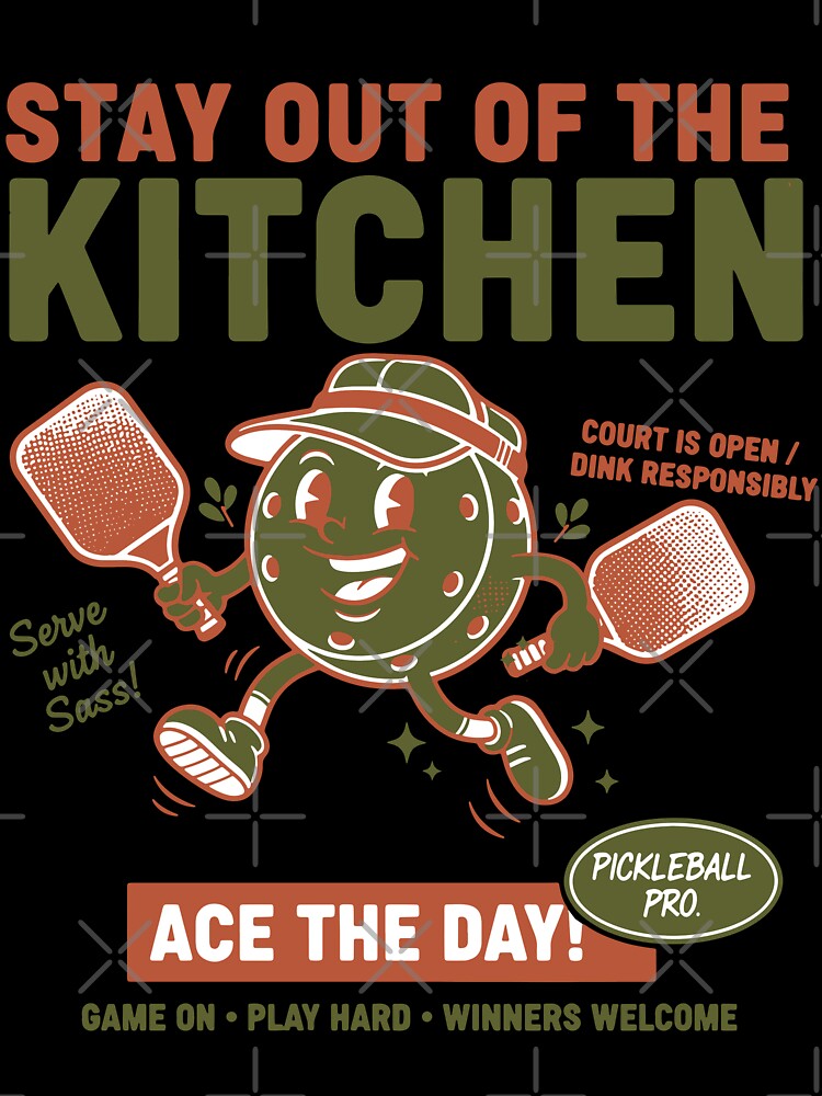Pickleball Funny Player Pickle Ball Stay Out Of by LuminOrb