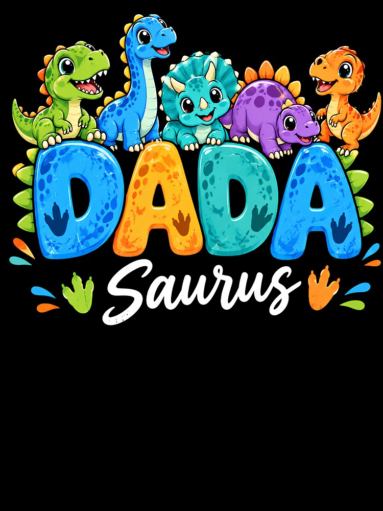 Dadasaurus Cute Dinosaur Squad Family Dad by Artbyrome