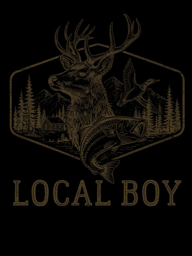 Local Boy Deer Hunting Fishing Lover by studio-ssaam