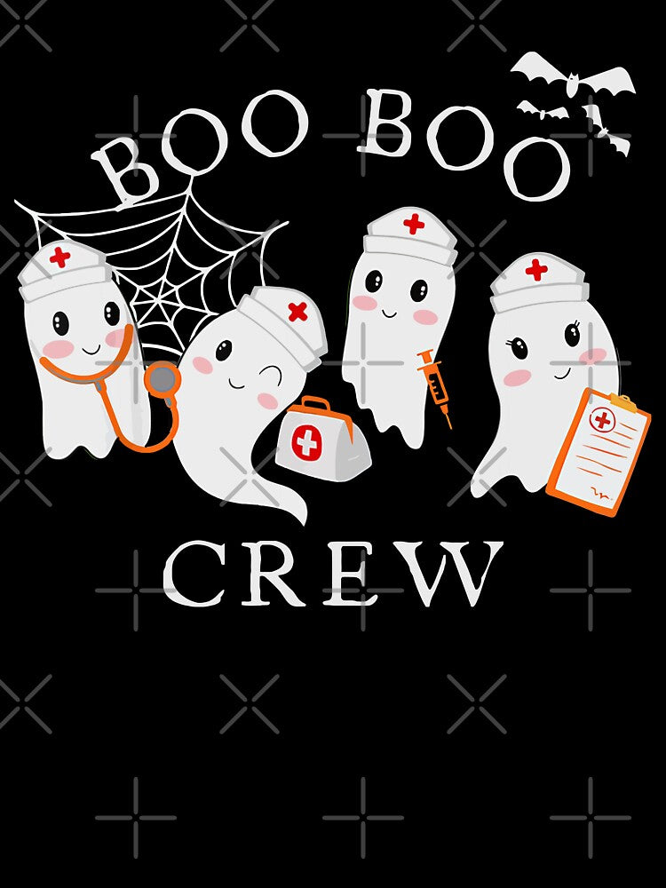 BOO BOO Crew Cute Ghost Nurses Halloween Design by Tonya51