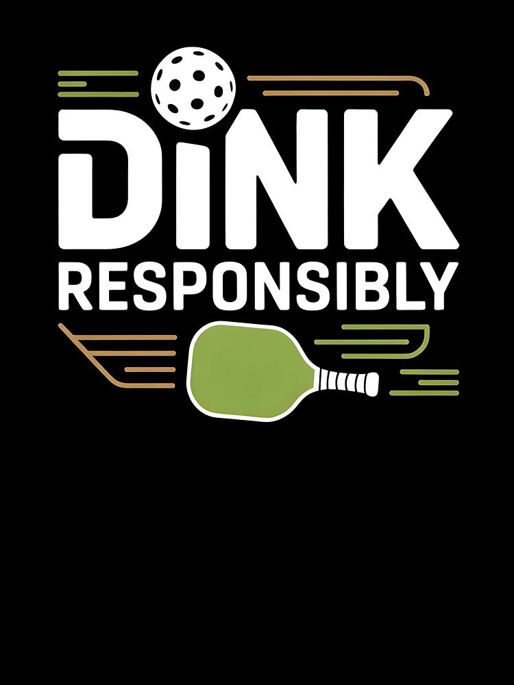 Dink Responsibly Pickleball Cute And Funny Pickleball Team by Redgiant87x