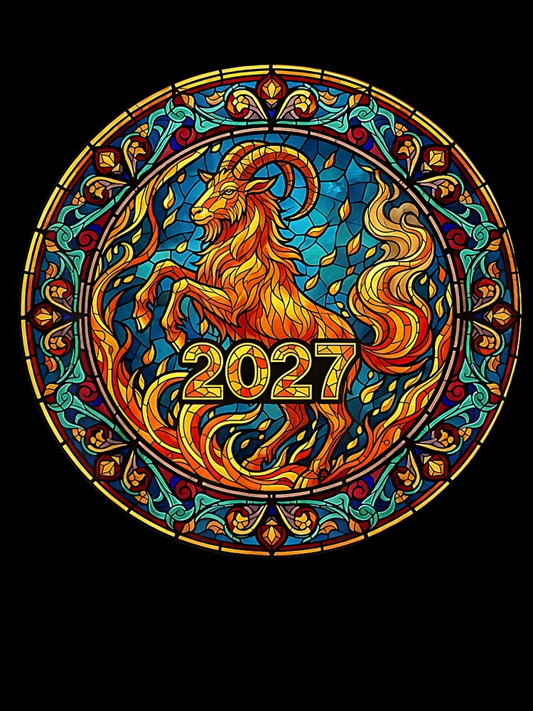 Year of the goat Chinese Character 2027 Chinese New Year by BASKF
