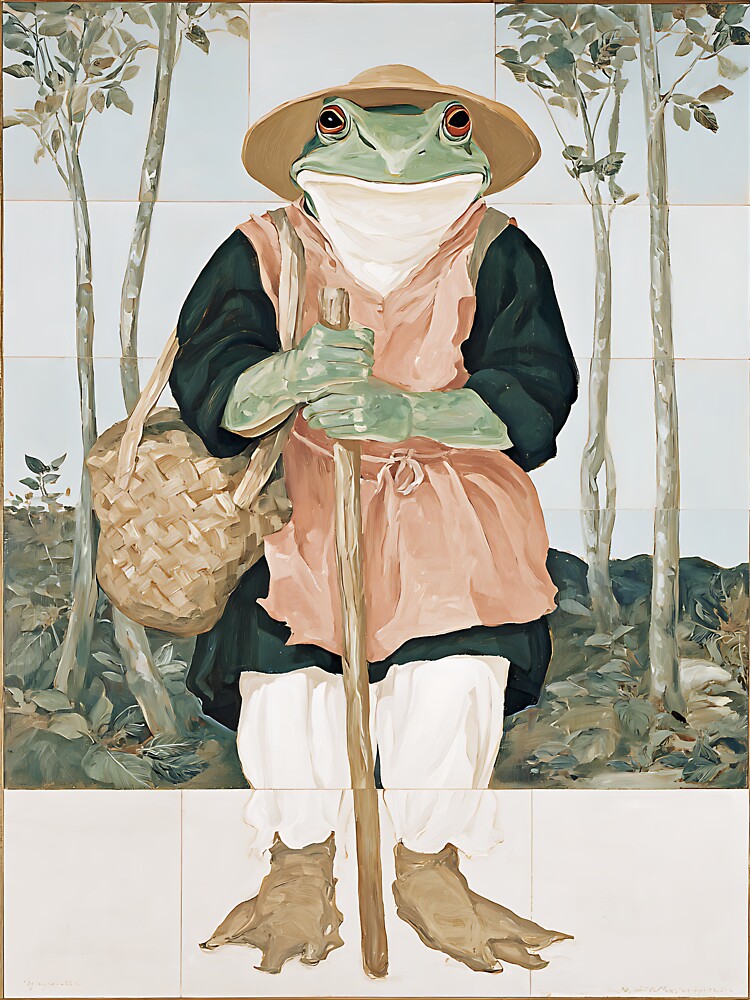 The Cozy Cottagecore Frog by bapupa