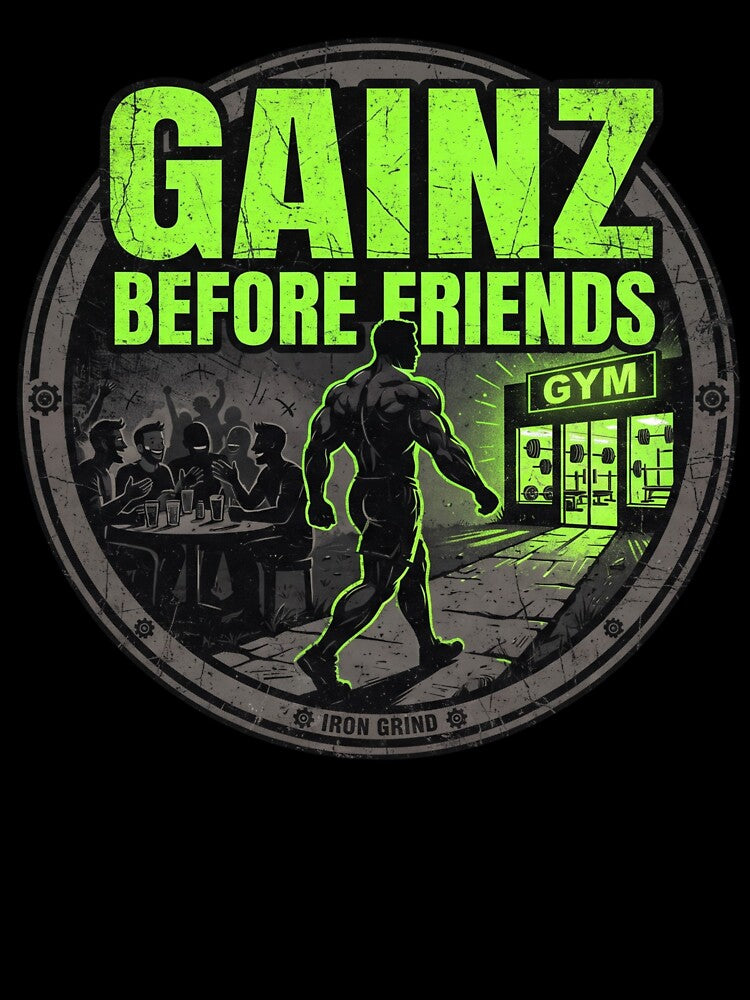 Gainz Before Friends by LoganDzign