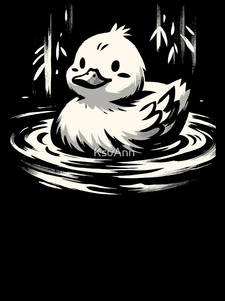 Kawaii Cool Retro Duck Japan Style Funny Duck by KsuAnn