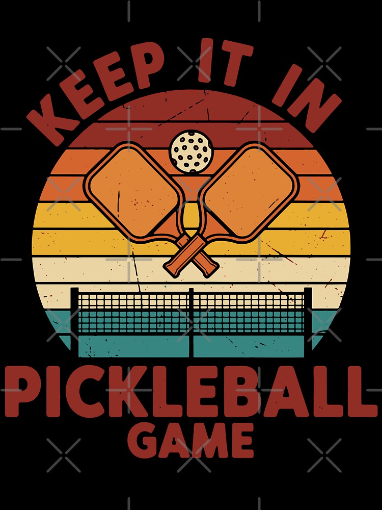 Pickleball Keep It In Game Funny Player Paddles by LuminOrb