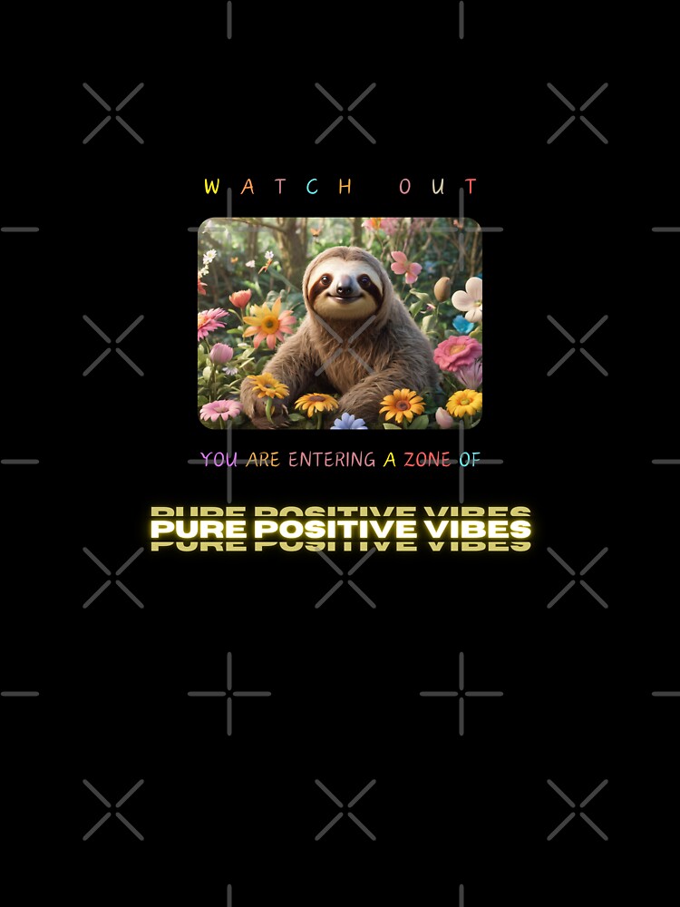 SLOTH, ZONE OF PURE POSITIVE VIBES by CreativeBizarre