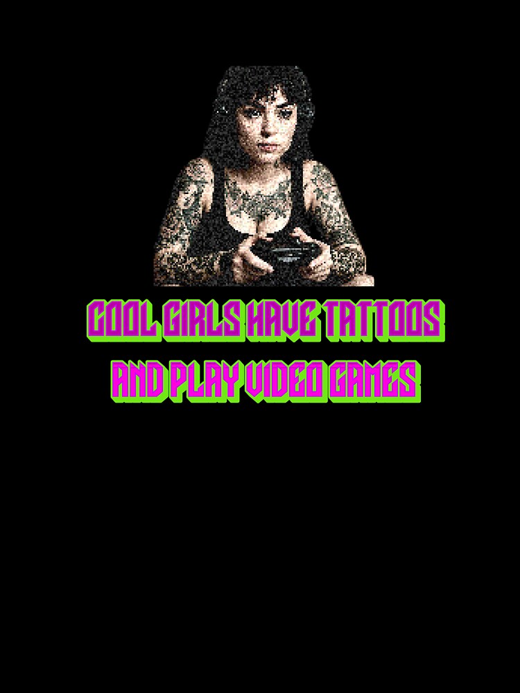 Tattooed Girl Gamer by FreakNRetro