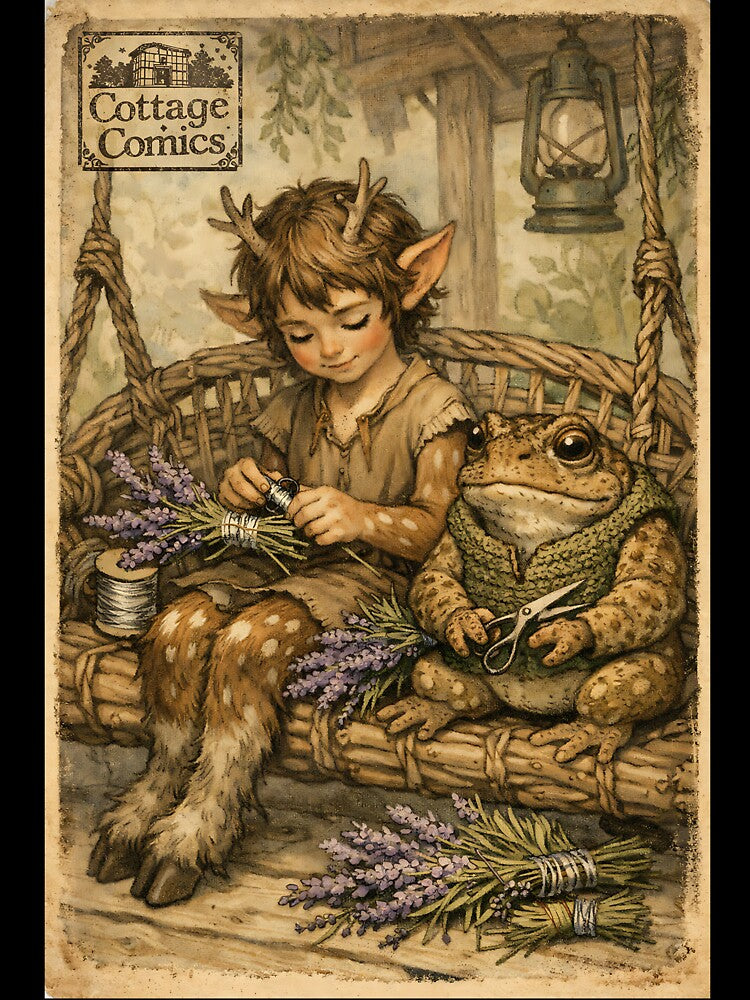 The Faun’s Herb-Binding Porch - Magical Cottagecore by bapupa