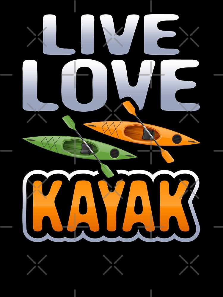 Outdoor Adventure Kayaking Boating, Canoeist Colorful Kayaks, Kayaker Paddler by Merchking1