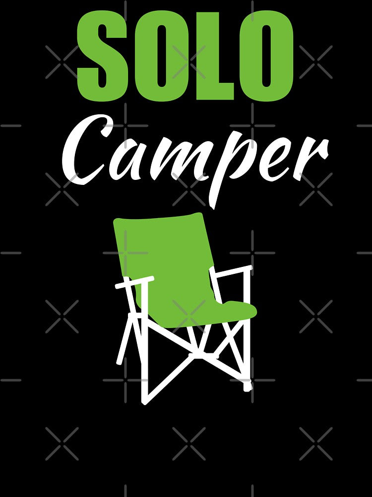 Solo camper, solo camping alone. Camper life for dad or mom men or woman enthusiast fan by NBSStore