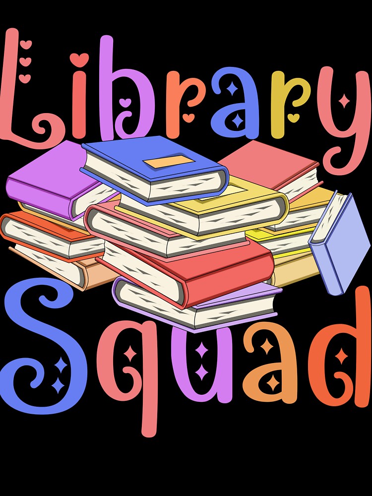 Library Squad Book Nerd Reading Books Literature Funny Librarian by bestshirtdesign