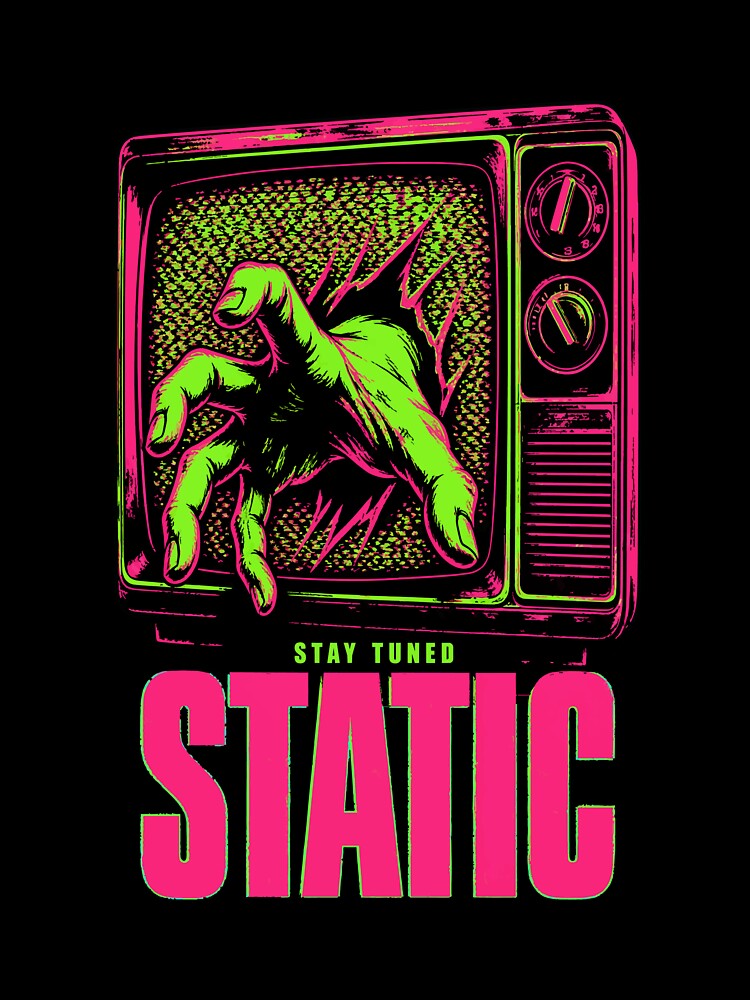 Halloween Stay Tuned Static Haunted Television Horror by Uglyandcute