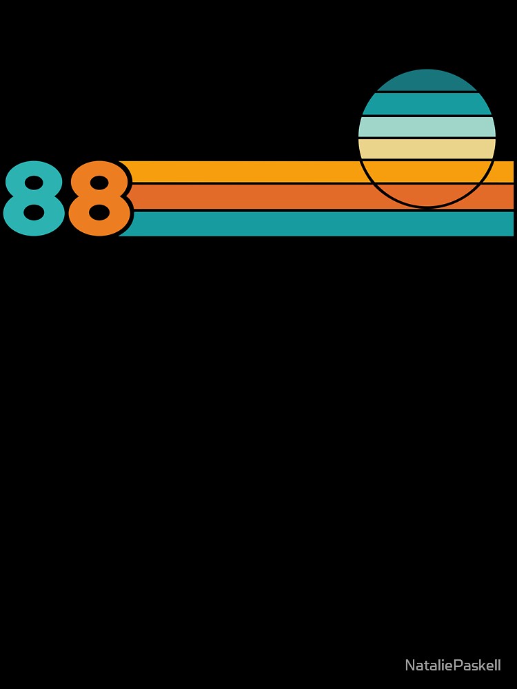 Retro Sunset + Stripes 88 by NataliePaskell