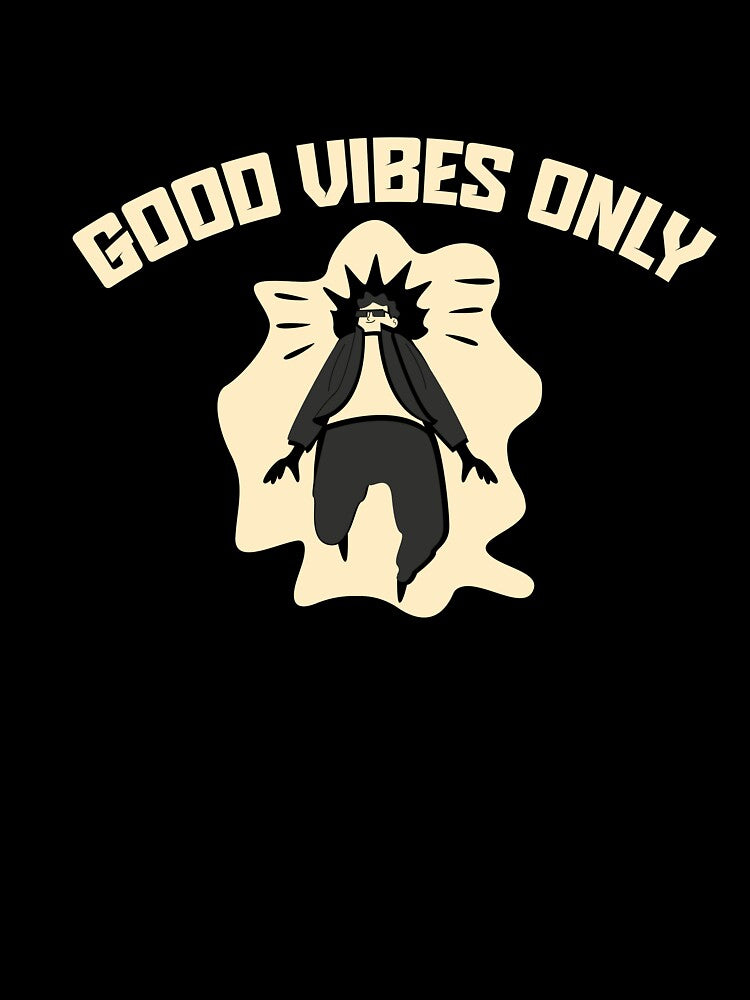 Good Vibes Only Minimalist Positive Vibes Illustration by beboplab