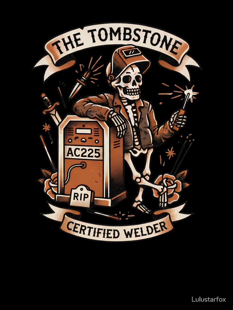 The Tombstone Halloween Welder Tattoo Style by Lulustarfox