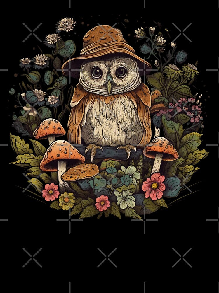 Cottagecore Owl by WhistlingSnail