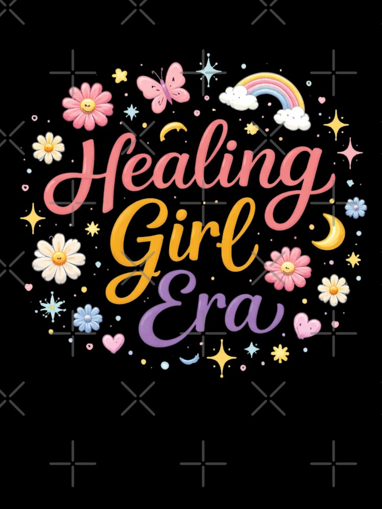 Healing Girl Era Aesthetic Typography Design | Soft Girl Era Quote | Self Love Healing Vibes Minimal Cute Trendy Art by Sanika arts