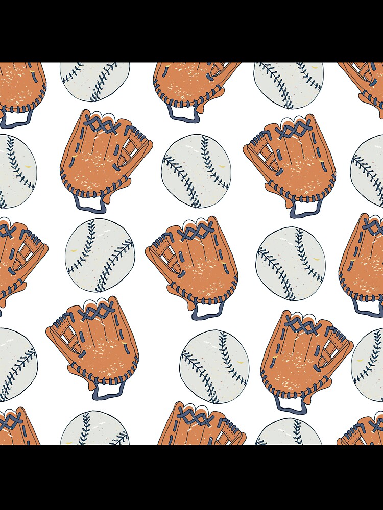 Baseball Gloves Seamless by MobertsonArt