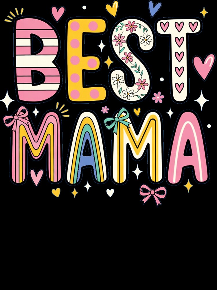 Best Mama Floral Graphic by Syrupulse