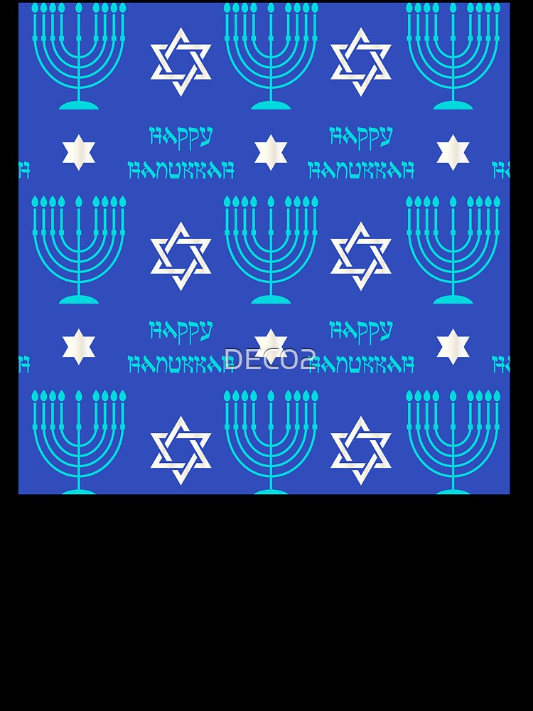 Hanukkah Holidays Menorah and Star of David Pattern by DEC02