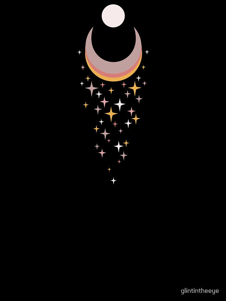 Celestial Moon and Stars by glintintheeye