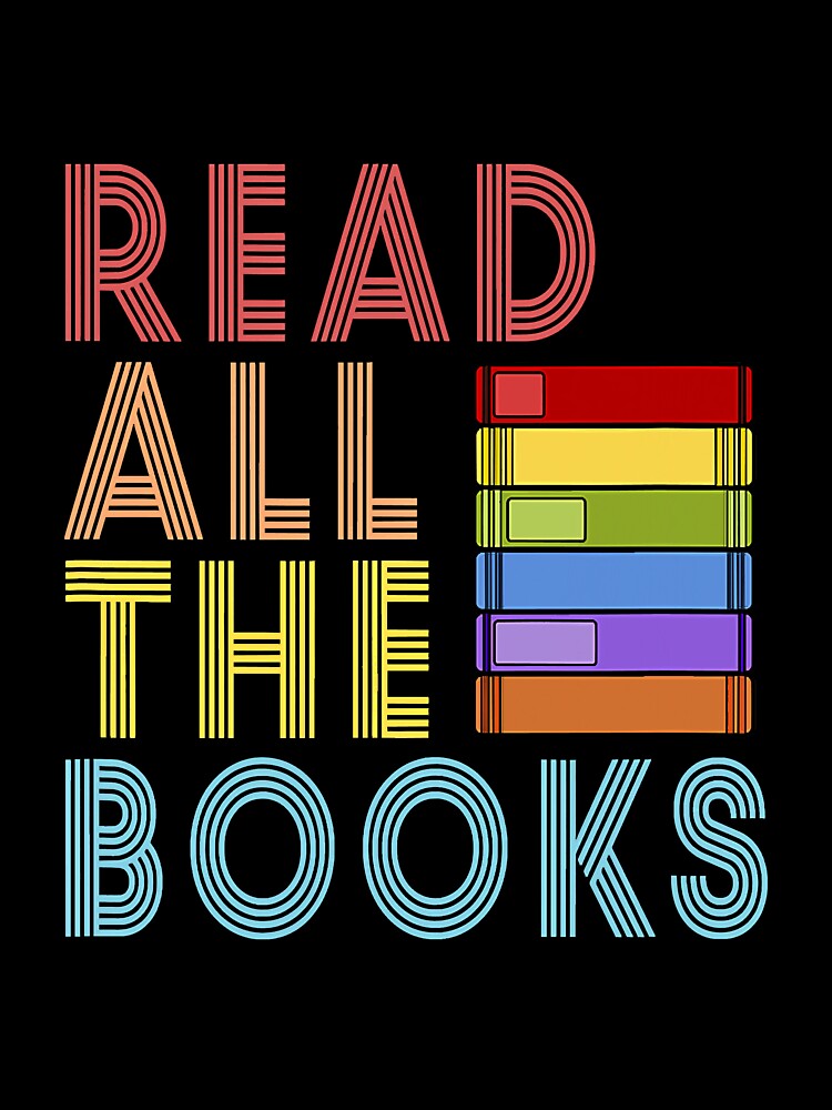 Read All The Books Retro Bookish by YesterDayCheck