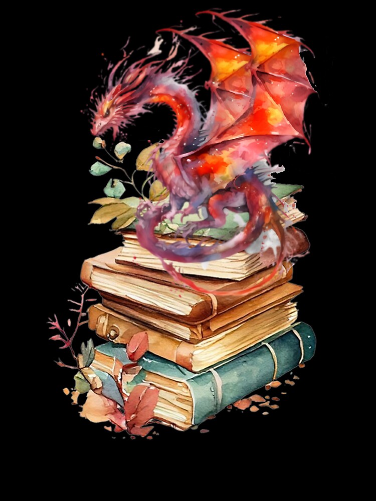 Life is Better with Dragons and Books by Spyshirt