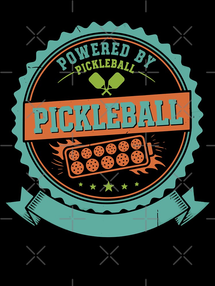Pickleball Powered By Pickleball funny player by LuminOrb