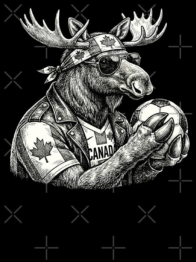 Canadian Moose Soccer Player by Roy & Tiffany