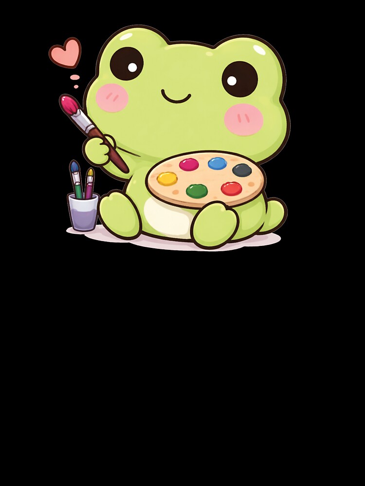 Cute painting frog by franky-and-art