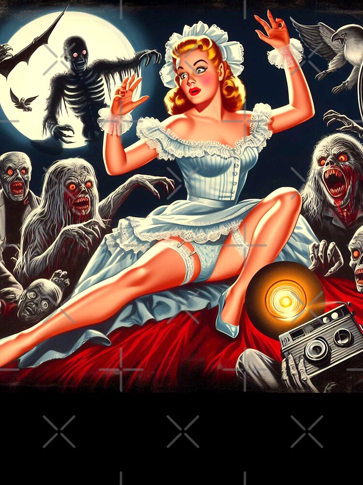 Retro Horror Pin-up by PulpVintage