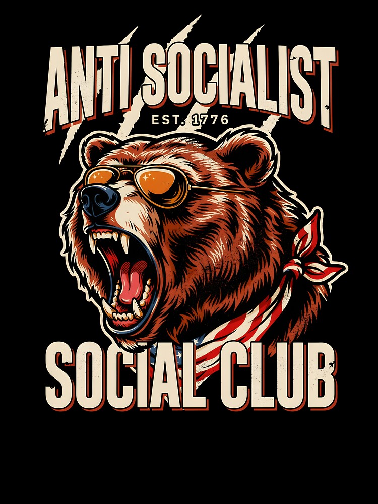 Anti Socialist Social Club Classic Funny Political Meme by Redgiant87x