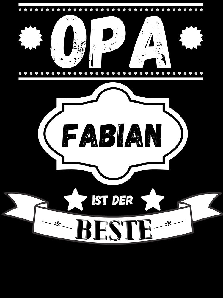 Grandpa is the best grandfather gift Fabian by InsomniaMerch
