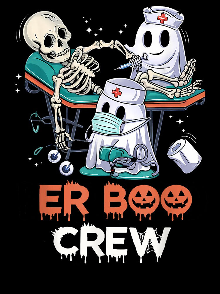 Emergency Department Funny ER Nurse Halloween Spooky Season by BASKF