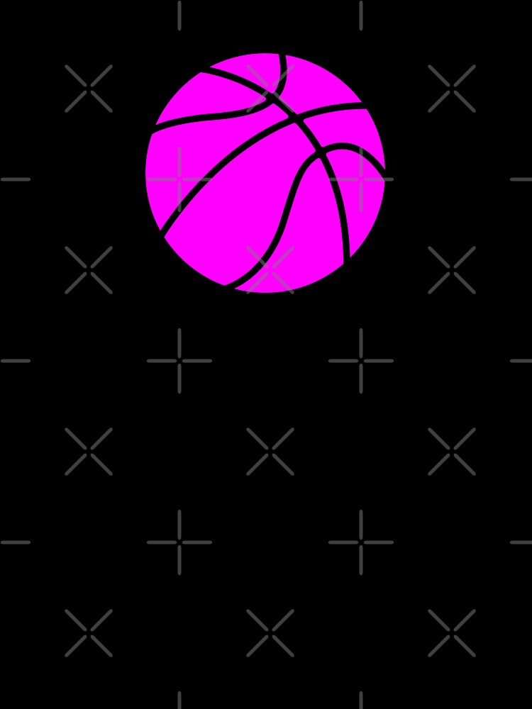 Minimalist Magenta Basketball Graphic by pattern-archive