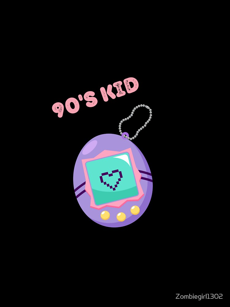 90's Kid Nostalgia - Retro Digital Pet Design by Zombiegirl1302