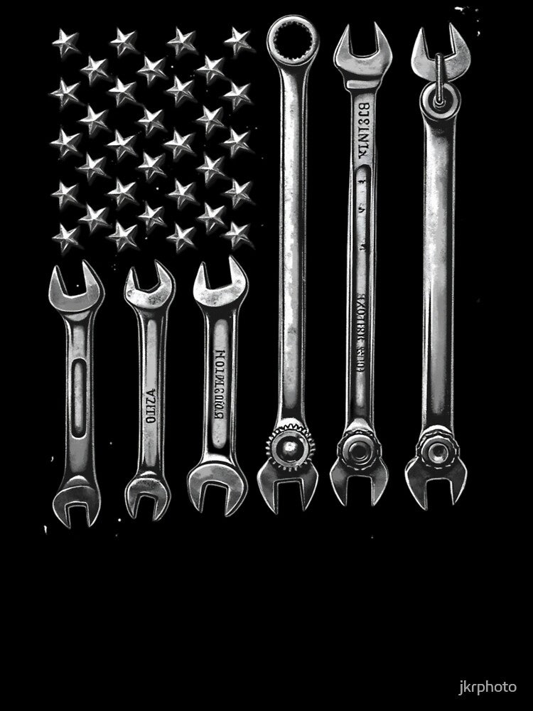 Mechanic usa flag by jkrphoto