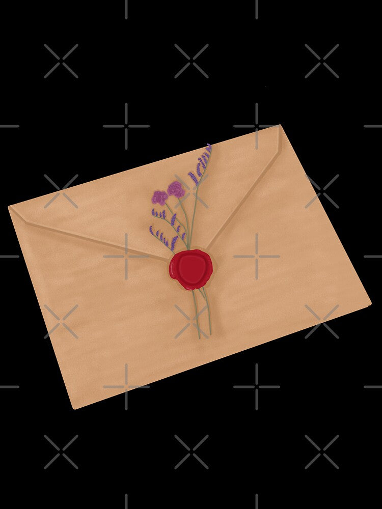 Envelope waxed sealed with flowers by Becky-Marie