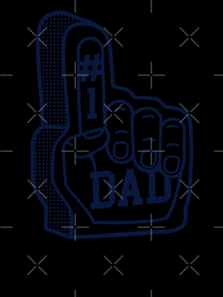 Dad #1 Number One Dad Foam Finger Sports Gift by gunaone-design