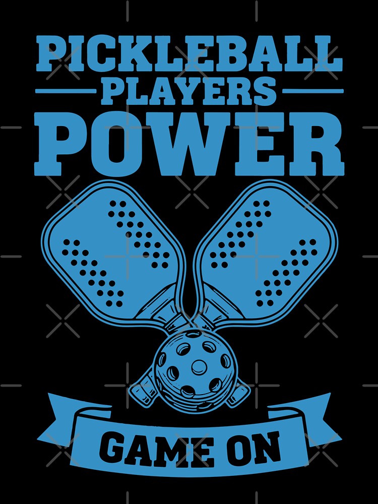 Pickleball Players Power Game On Funny Player by LuminOrb