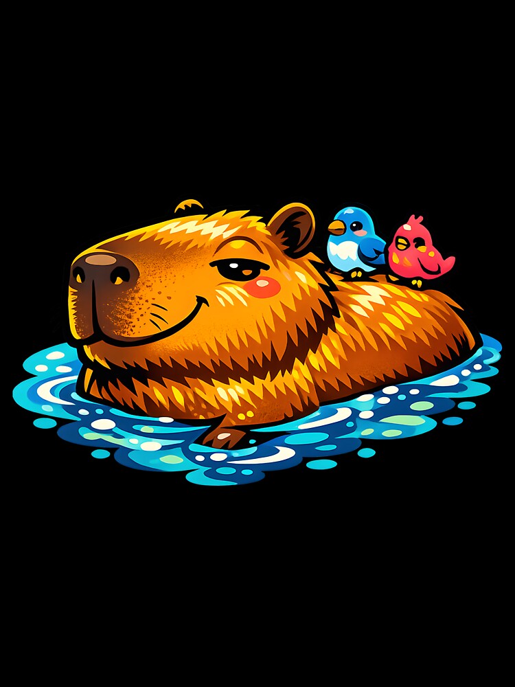 Capybara Chill Master by doodlepounce