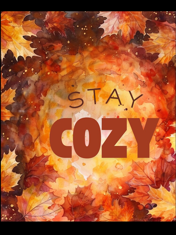 Autumn Leaf Spiral Watercolor | Cozy Fall Wind Illustration by Ela-graphicwiz