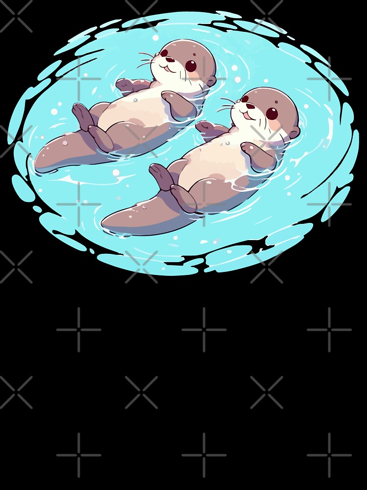 Significant Otters Kawaii Otters Bath by TomFrontierArt