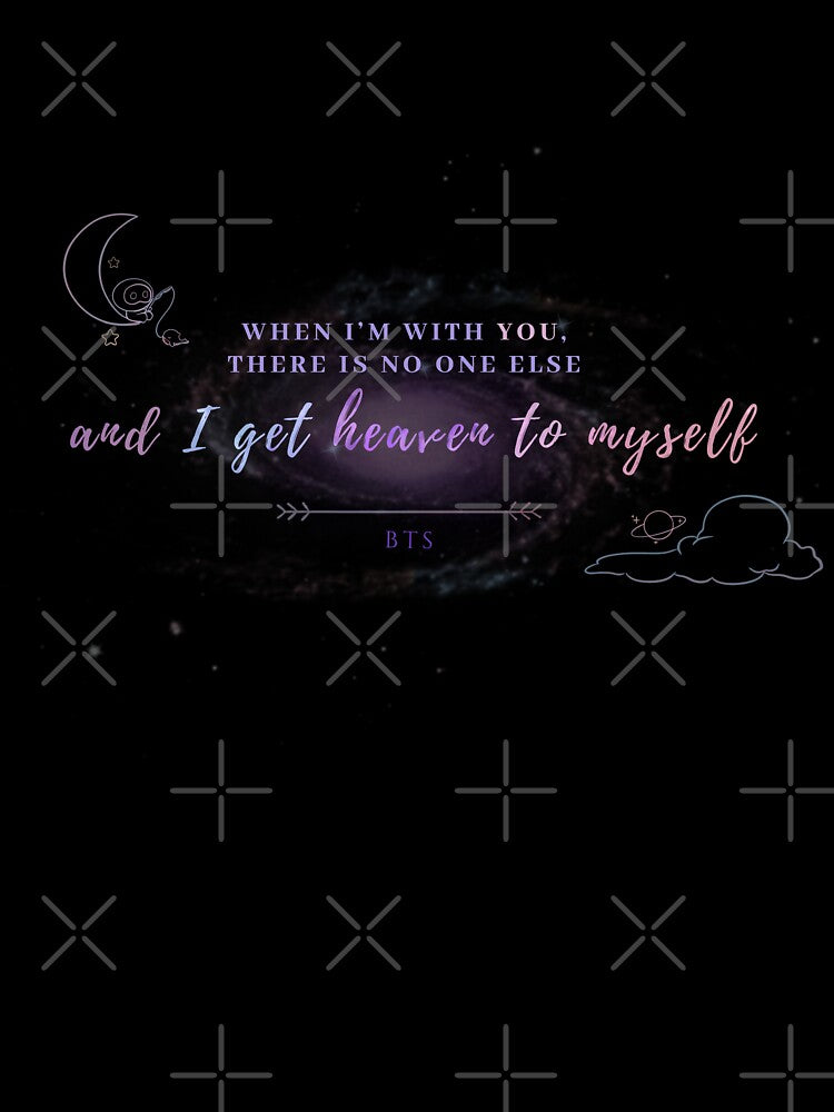 BTS JIN The Astronaut When Im with you there is no one else Run Seokjin Ep Tour Army Bangtan Minimalist Cute Lyrics Quote Trending Gift Aesthetic by Winterlock