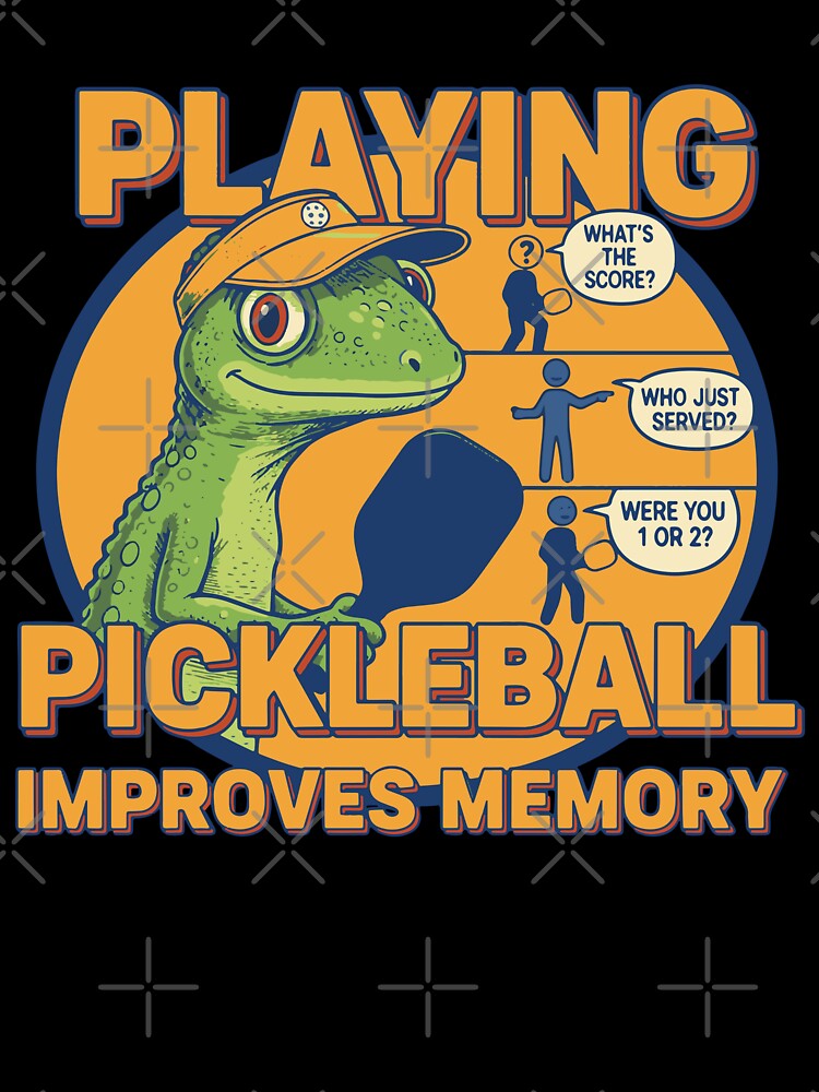 Pickleball Playing Improves Memory Funny Player by LuminOrb