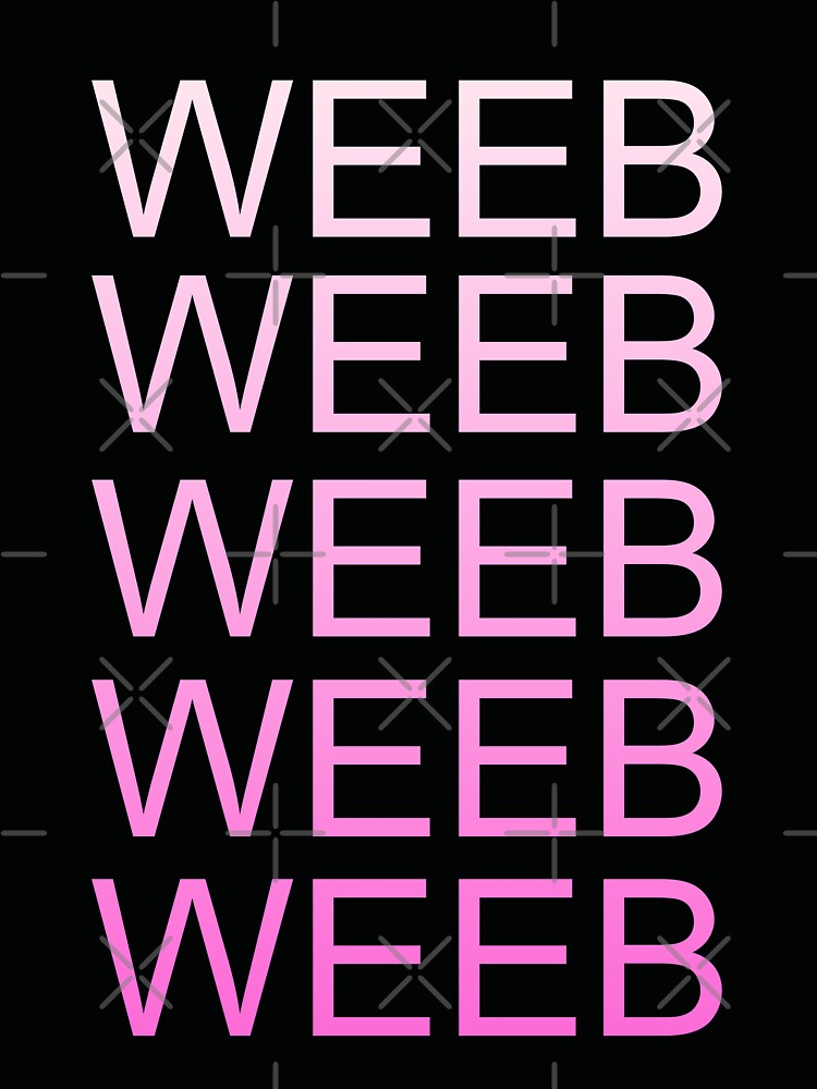 Weeb Pink Text by OhMyStarling